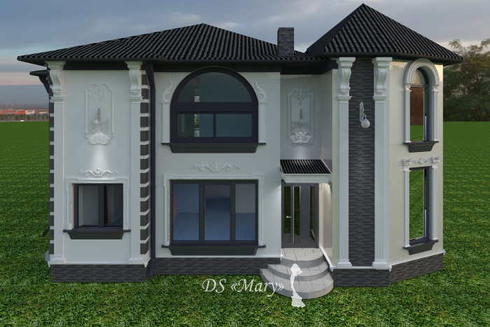 Projekt elewacji domu Warszawa