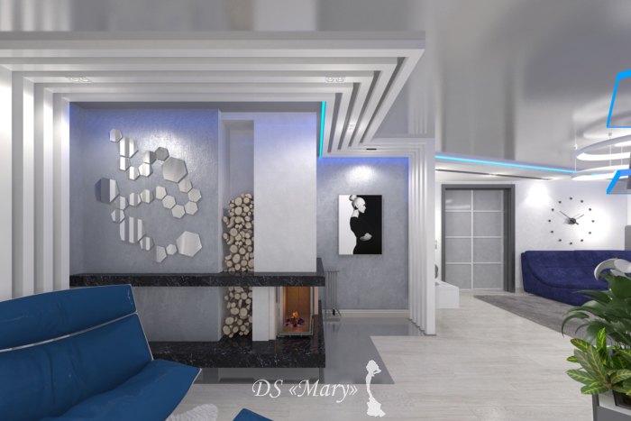 Projektowanie kominka w dużym pokoju