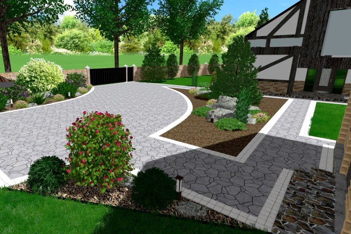 Projekt kwietników w ogrodzie