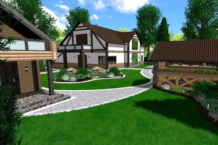 Projekt kwietników w ogrodzie