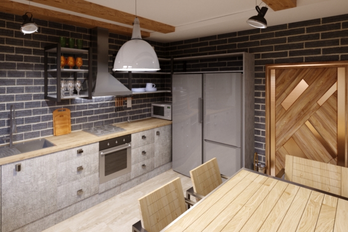 Projekt wnętrza kuchni