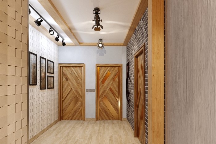 Projekt wnętrza korytarzu