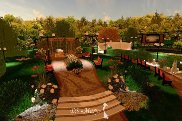 Projektowanie ścieżek dla spaceru w parku